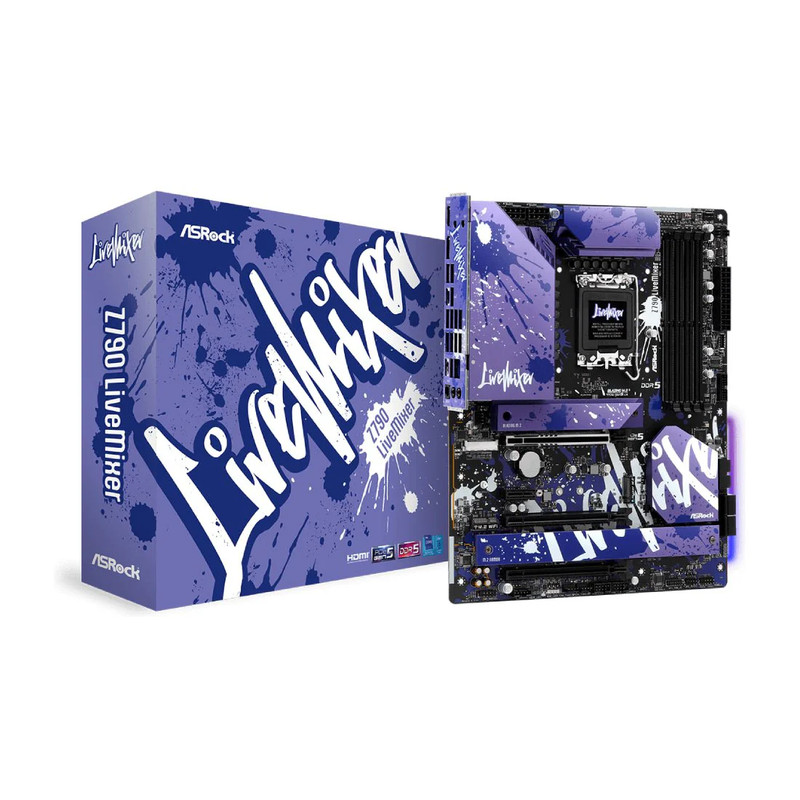 ASRock Z790 LiveMixer DDR5 LGA 1700 Intel ATX Gaming Motherboard - اللوحة الأم